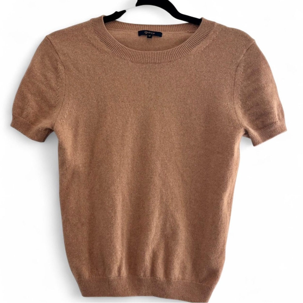 Quince Women's Crewneck Top in Tan